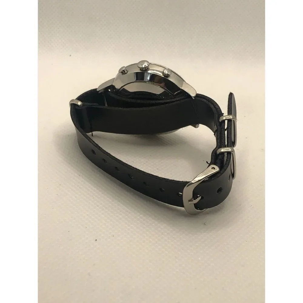 Fossil Q FTW5007 Women Black Leather Analog Silver Dial Hybrid Smart Watch HK270